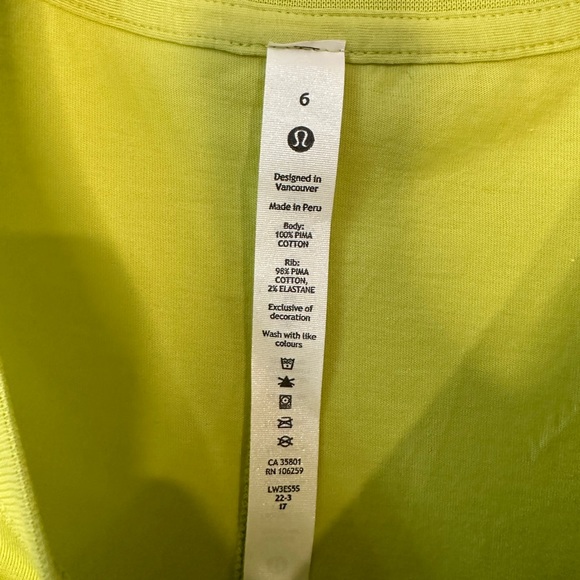 Lululemon Women’s Green All Yours Tee NWT Size 6 - Picture 5 of 8
